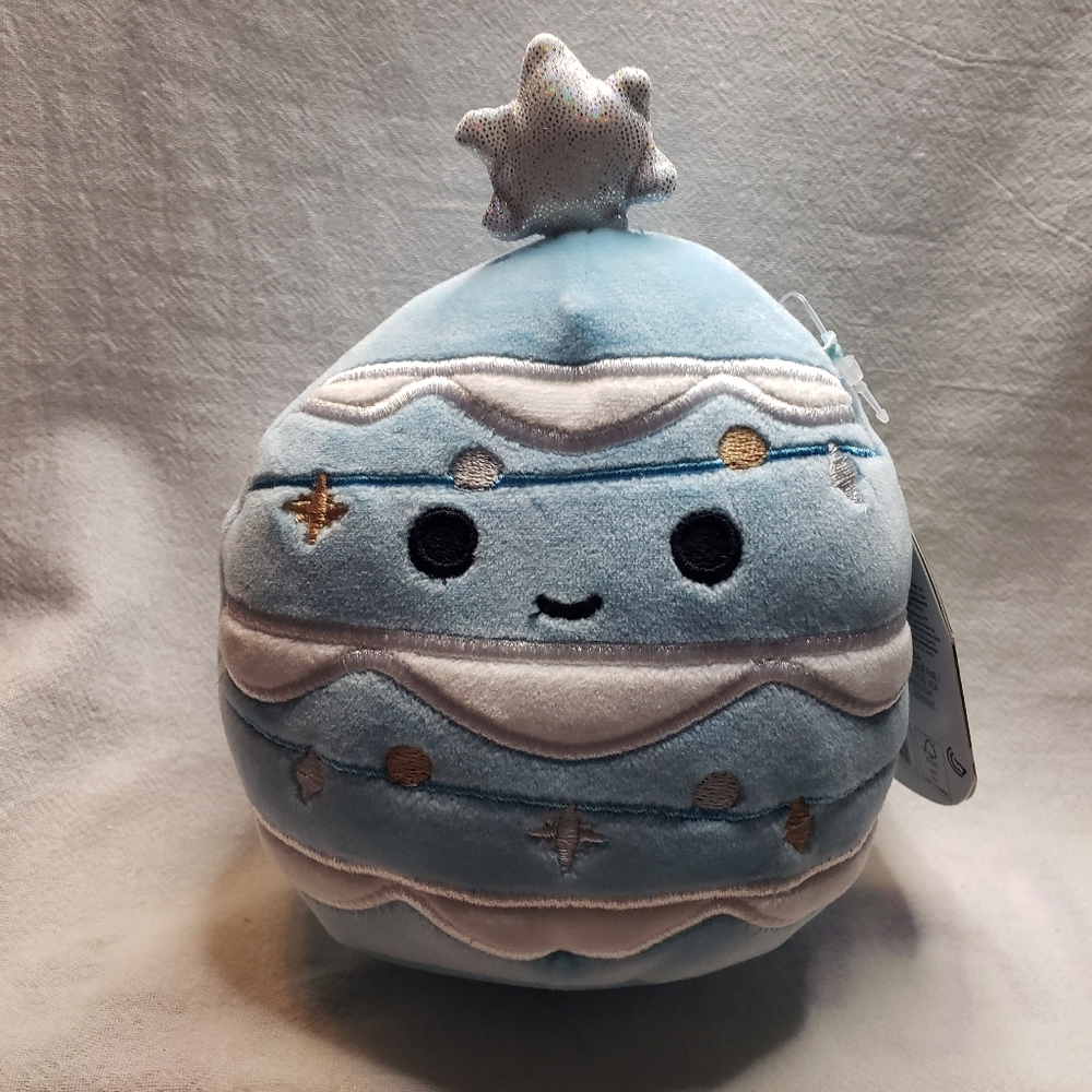 NWT Original Squishmallows "Keiko" The Blue Christmas Tree  5 Inch